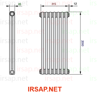 Радиатор IRSAP Tesi 22000/7 T12 CL 01
